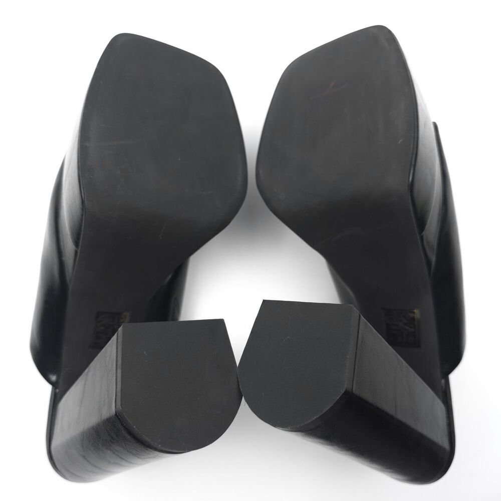 NEW Jeffrey Campbell Free People Luna Luv Mule Black Platform 90s Clean Girl Y2k - Picture 8 of 11